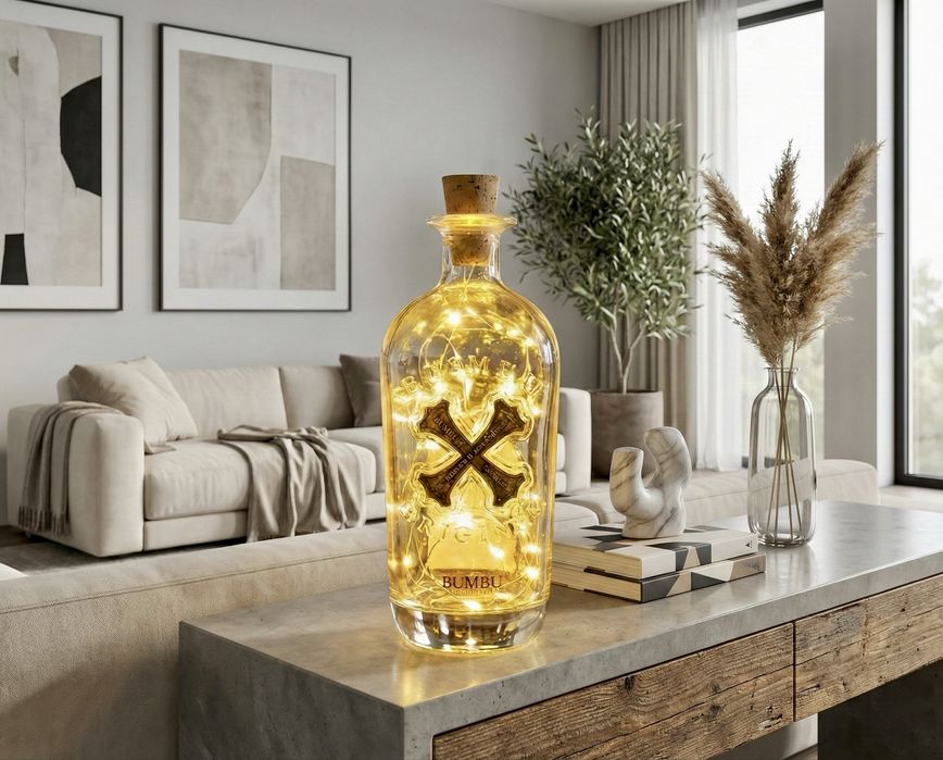 Lampa Decorativa pentru Citit sau Decor, Sticla Bumbu, pe Baterii