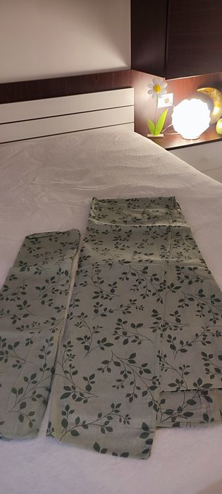 pat bumbac bio 100%, verde, cu tematica măslinului