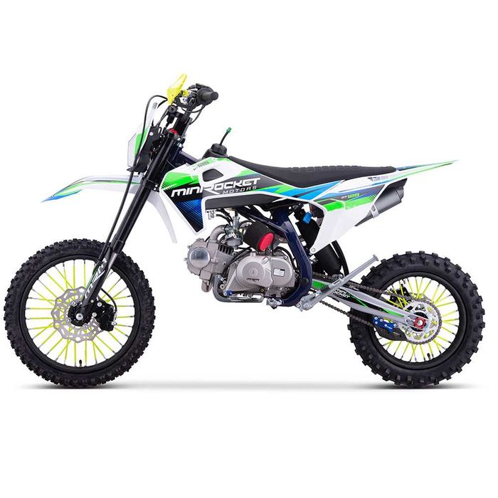 Motocicleta cross 125cc Mini Rocket DT 17/14" 4T benzina albastru