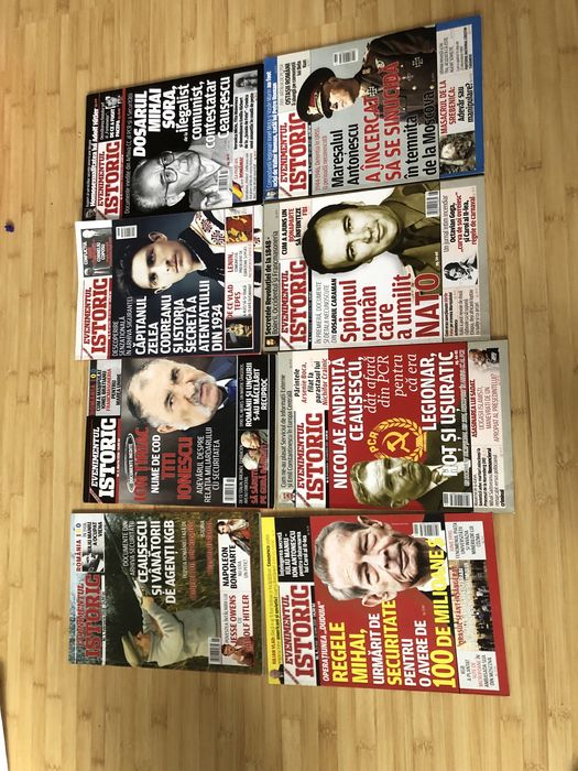 Set 14 reviste Evenimentul Istoric (2018, 2019, 2020)