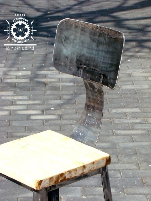 Scaun, scaune stil industrial model 2 cu/fara spatar.ORICE DIMENSIUNE