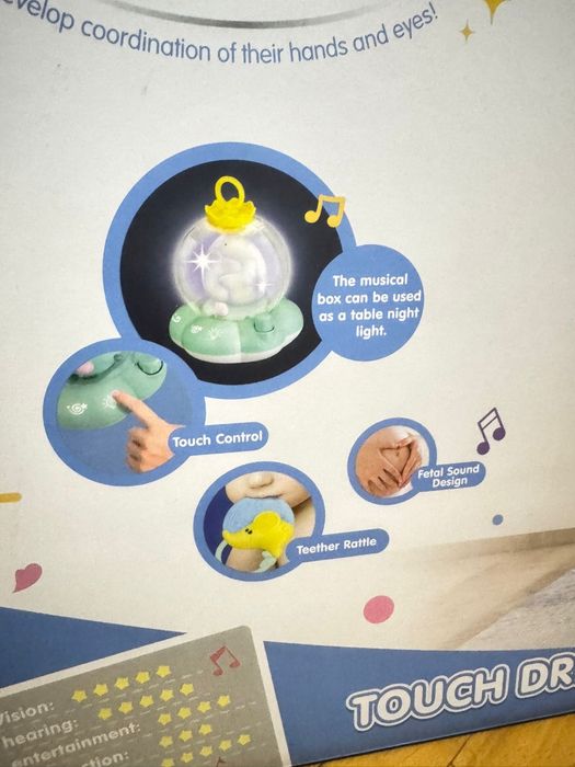 Carusel muzical pentru patut bebe/copil