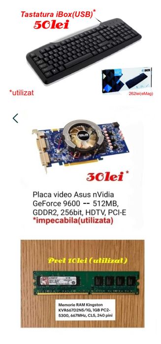 Placa de baza.Placa video.Ram ddr2.Cooler.Monitor.Procesor.Hdd