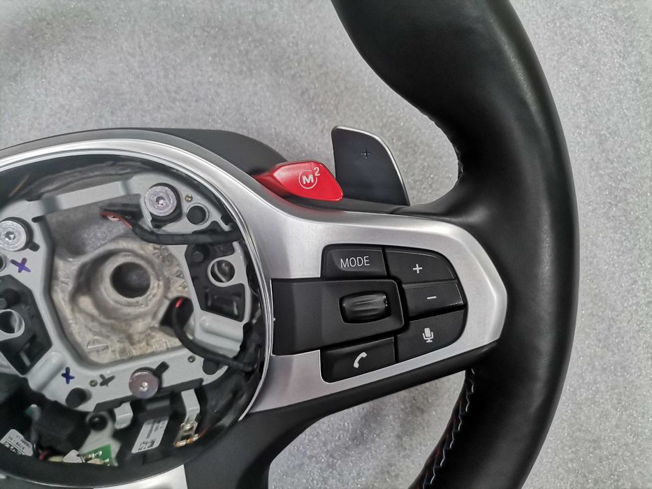 M Sport Черен Спортен Волан BMW X5M X6M M5 F90 M8 F91 F92 F93 F95 F96