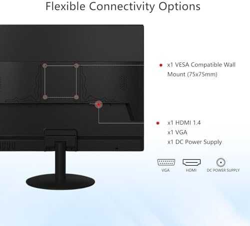 SKITphrati 19" HD монитор VGA HDMI