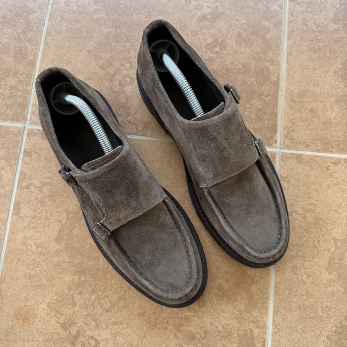 Massimo Dutti Double Monk от естествен велур EU 42 – като нови