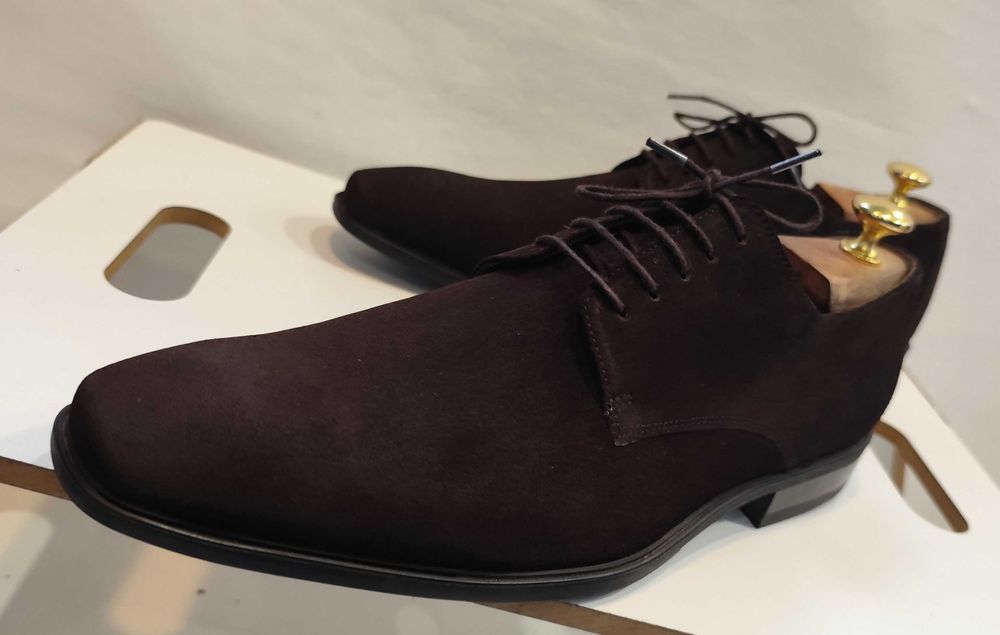 Pantofi derby 42 42.5 plain toe Vagabond NOI piele naturala moale