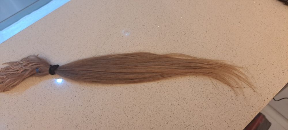 200броя естественна коса на рингове 63см