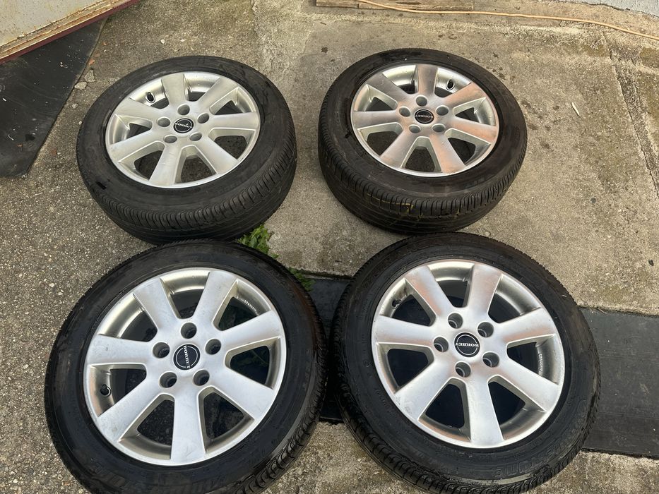 Jante (Borbet) R16 cu cauciucuri Bridgestone 205/55/R16