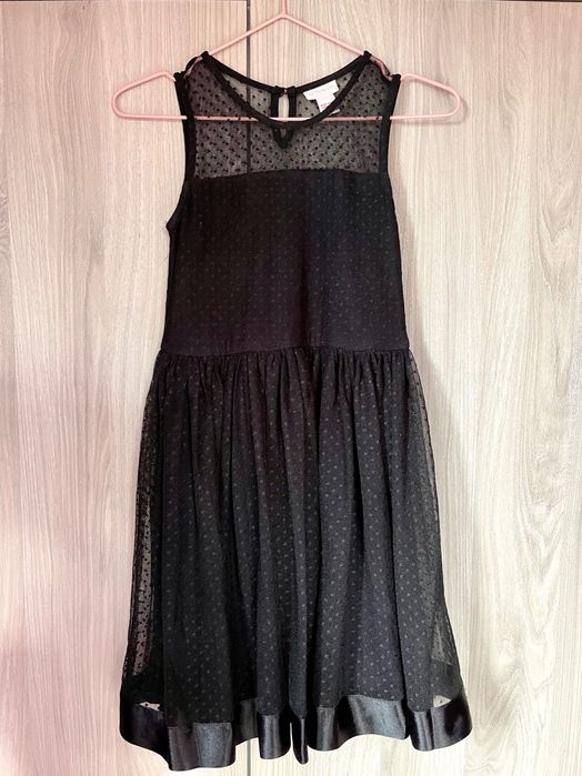 Детска черна рокля