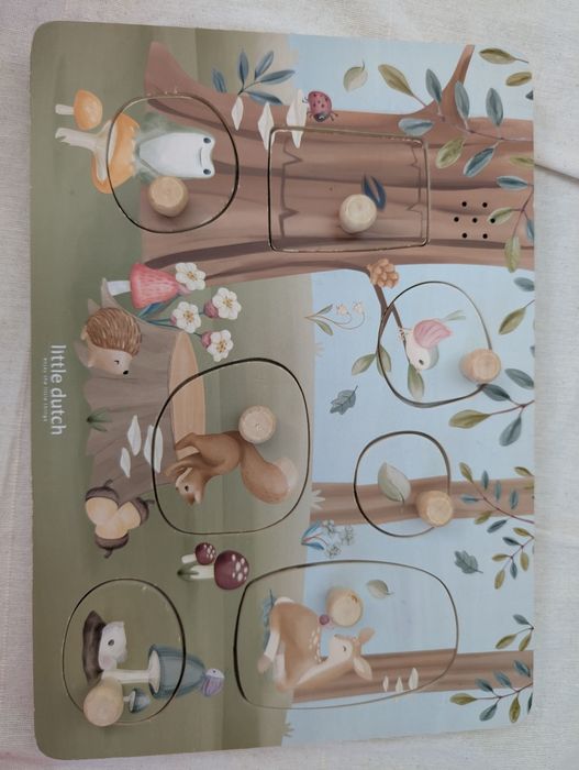 Puzzle lemn cu sunete Little dutch
