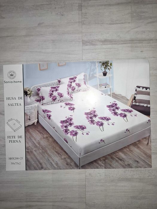 Lenjerie de pat cu elastic 160x200