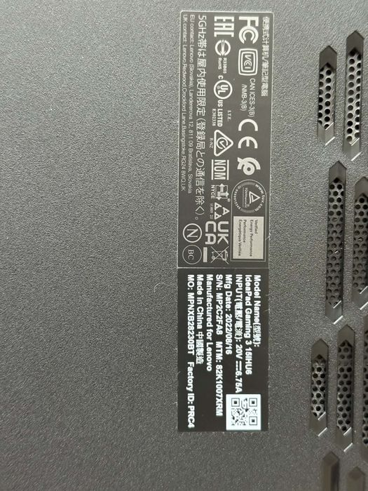 Лаптоп Lenovo IdeaPad Gaming 3