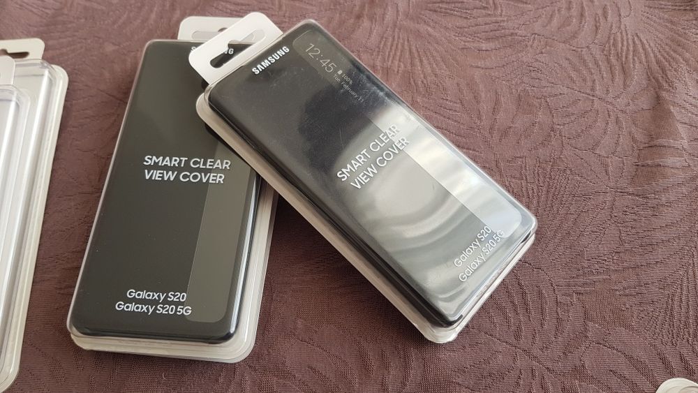 Husa Smart CLEAR VIEW Originala Samsung Galaxy S20!Noua!Activa!Negru