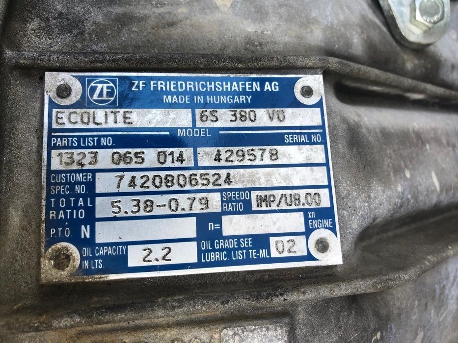 cutie de viteze manuala opel movano / renault mascott 2.3