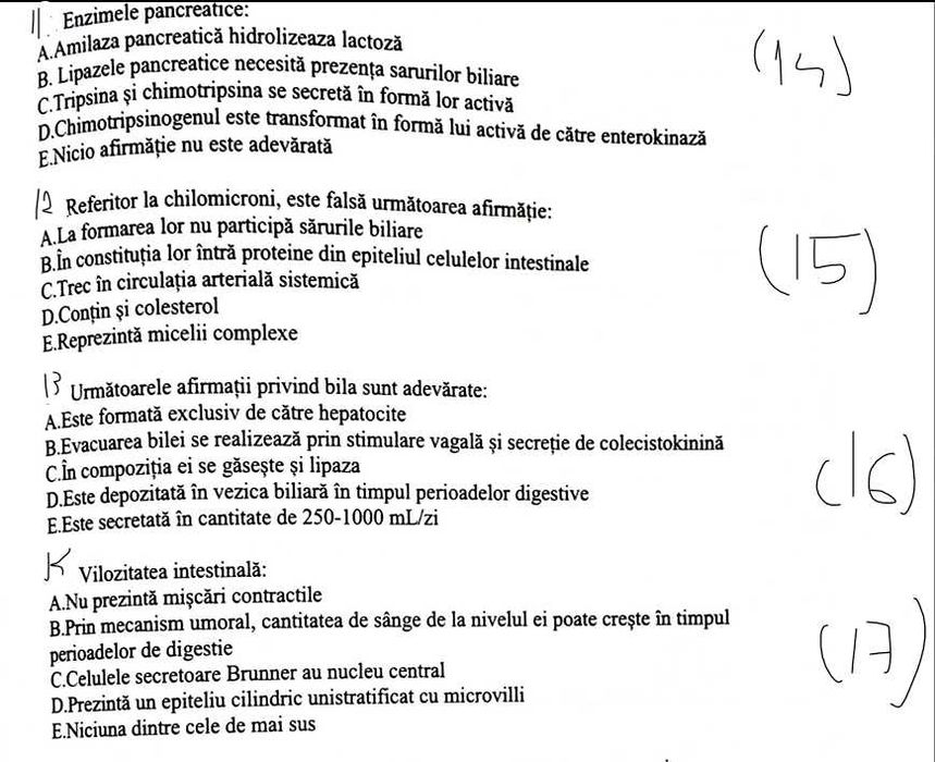 Meditatii biologie admitere Medicina Bucuresti/ Brasov