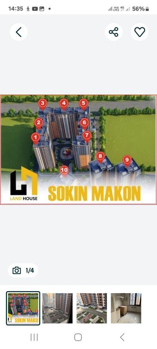 Srochno 1 xonali uy sotiladi uy egasidan