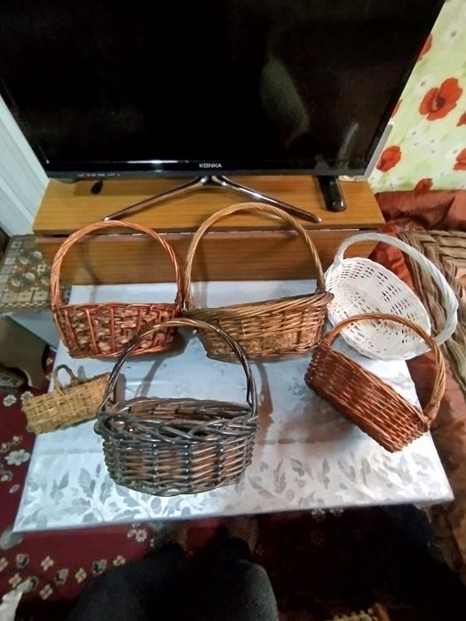 Плетёные корзины 6шт