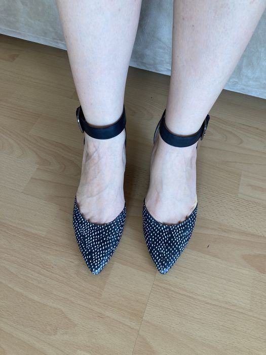 Pantofi negri, piele naturala, talpa ortopedica, comozi, masura 40