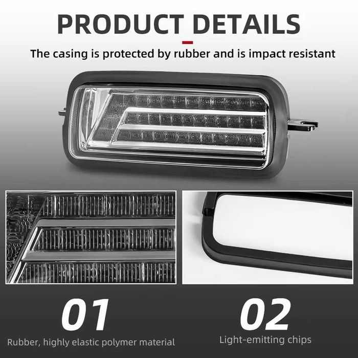 НОВИ 2 БРОЯ LED Диодни Тунинг  Мигачи Габарити Надфарници за Lada Niva