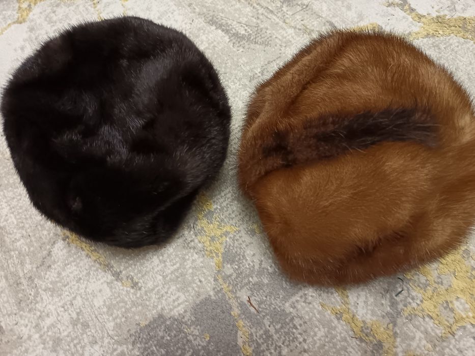 Норковые шапки б/у