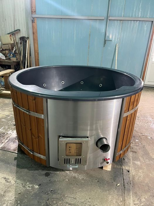 Ciubăr fibră soba interioara echipat complet