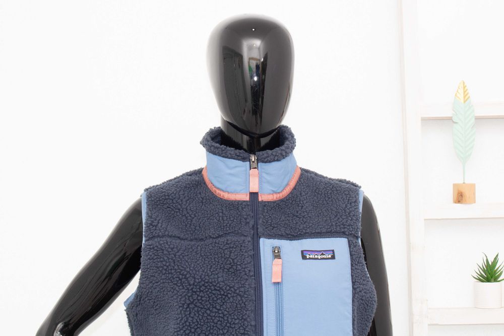 Patagonia Classic Retro-X Vest дамски елек шерпа син M