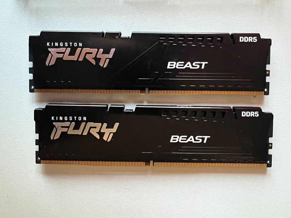 Memorie Kingston FURY Beast Black, 64GB (2x32GB) DDR5, 6000MT/s, CL30