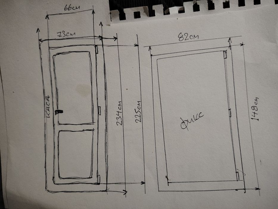 Пвц отваряеми с каси и фикс