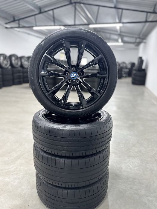 Jante Bmw X3 X4 R20 G01 G02 Originale 699M Negru Pirelli de vara 2023