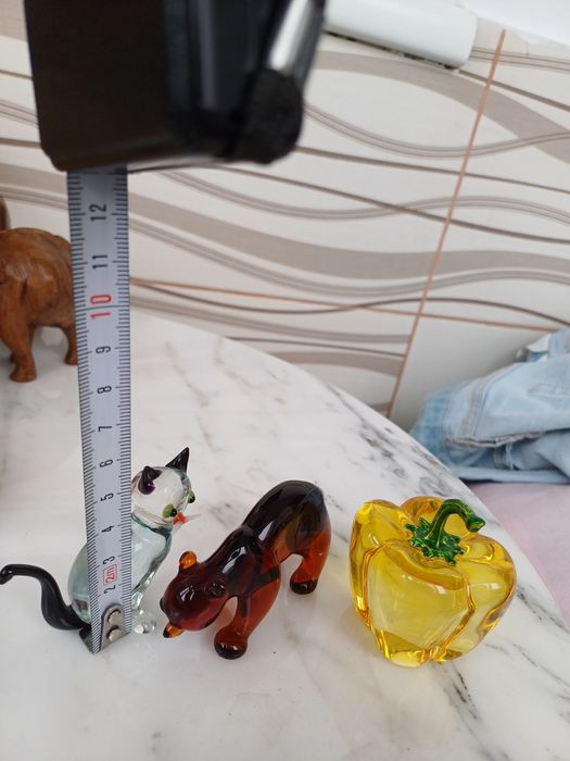 3 figurine stica murano