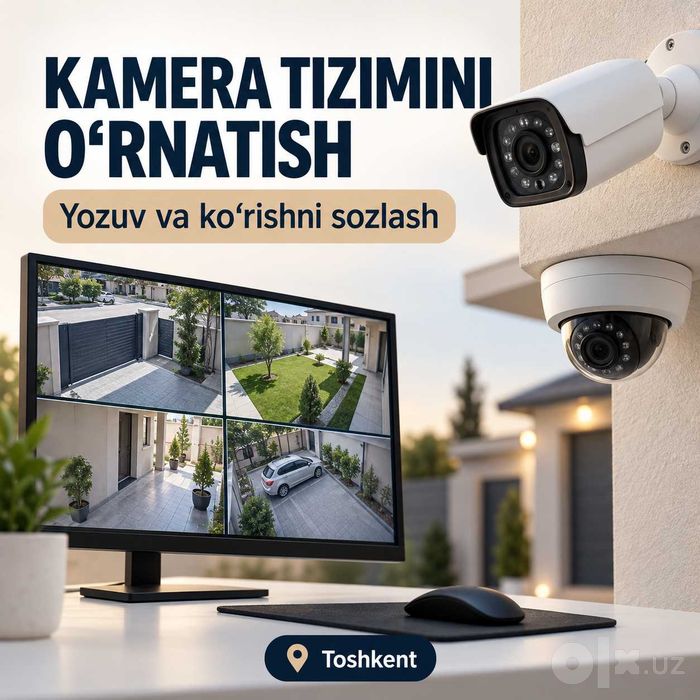 Kameralarni yozuv bilan birga o‘rnatish — Toshkent