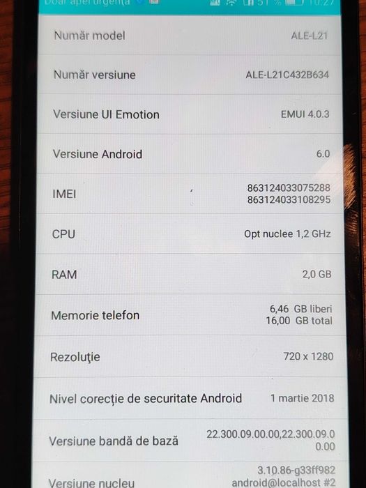 Telefon smartphone Huawei ALE-L21
