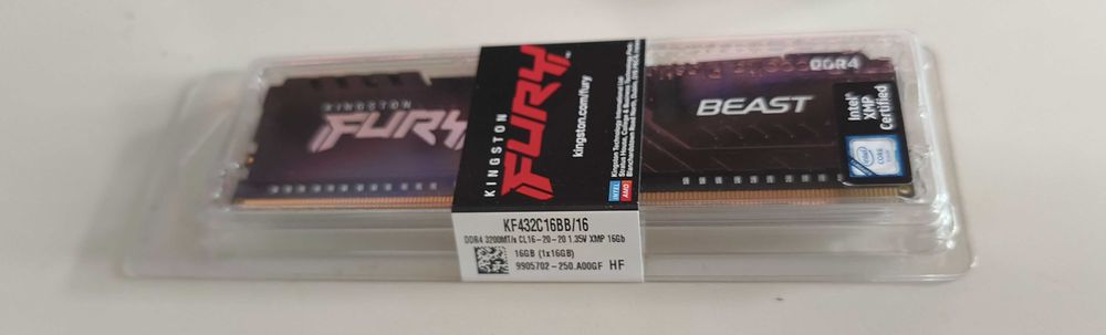 Memorie PC Kingston Fury DDR4 16GB 3200 Sigilata
