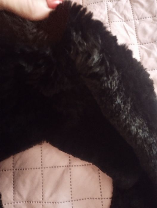 Кожена шапка тип качулка от заешка кожа