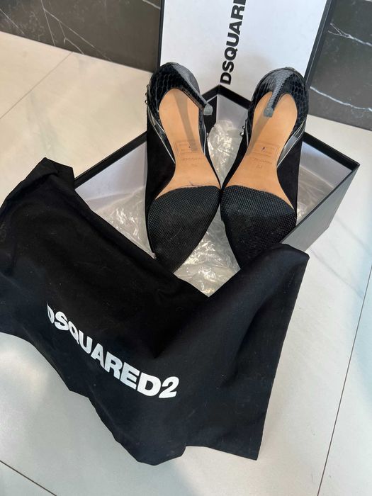 Обувки в черно на DSQUARED2