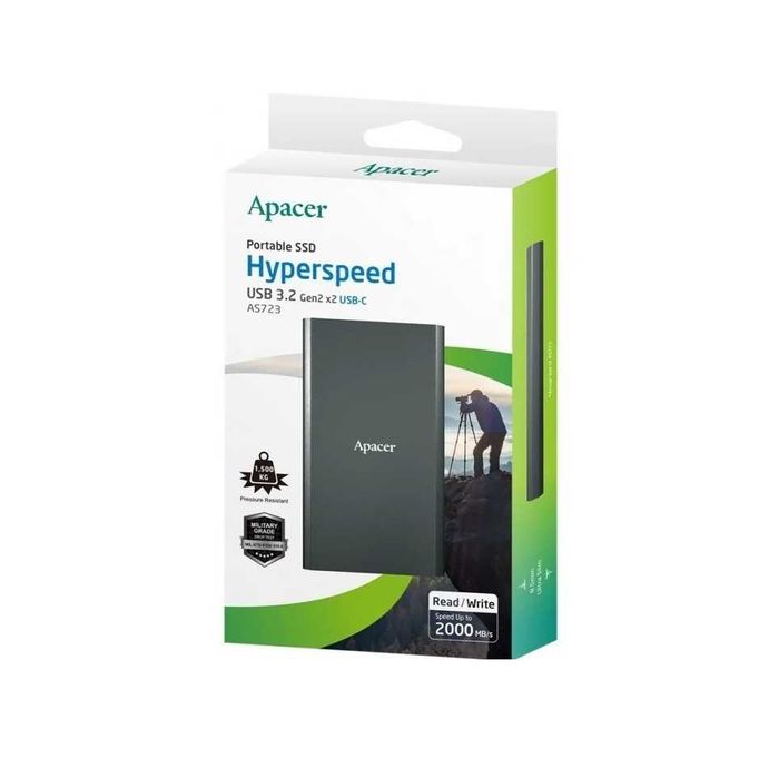 } Портативный SSD Apacer 500GB USB 3.2 Gen 2x2 Type-C AS723,