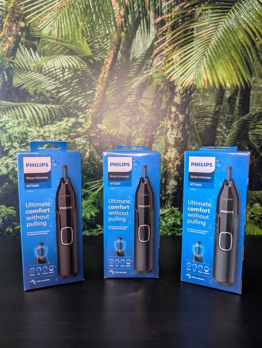 Trimmer pentru nas, urechi și sprâncene Philips Series 5000 (NT5650/16), cu baterie si accesorii [NOI, SIGILATE]