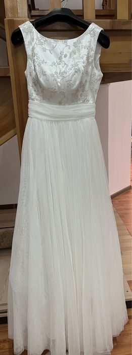 Вечернее белое платье