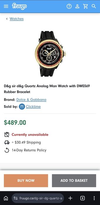 Наручные часы Dolce & Gabbana