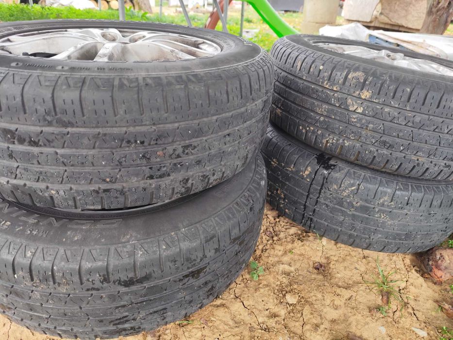 Jante aliaj originale NISSAN cu anvelope CONTINENTAL 215/65/r16.dot 17