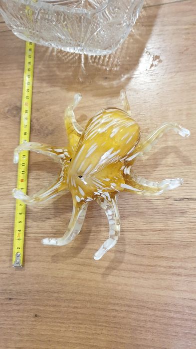 Осьминог чешское стекло