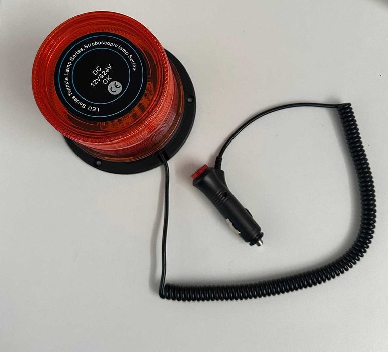 Girofar auto cu led SMD 30w si prindere magnetica 12-24v