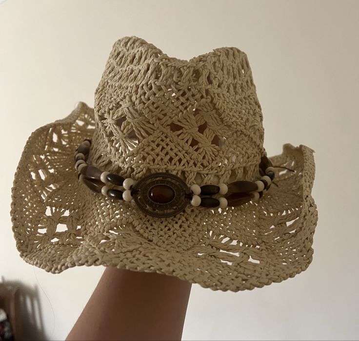 Вълнена шапка Ralph Lauren / Лятна сламена каубойска шапка