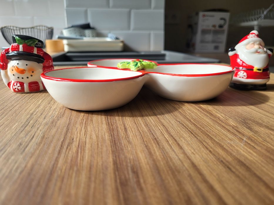 Коледна украса - сол/пипер и купички