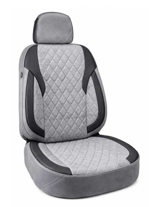 Huse scaune universale Premium compatibile SUV , Limuzine gri cu negru