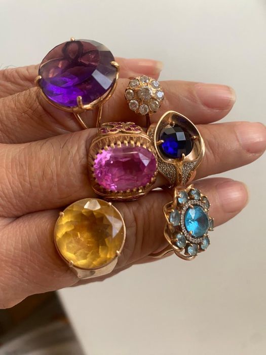 Продам серьги и кольца 583 пробы