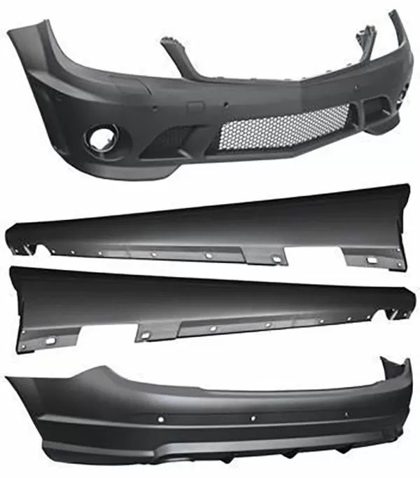 Body kit предна броня , задна броня , прагове за Mercedes C-class W204 (2007-2011) AMG Design