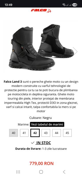 Cizme/Manusi motocicleta