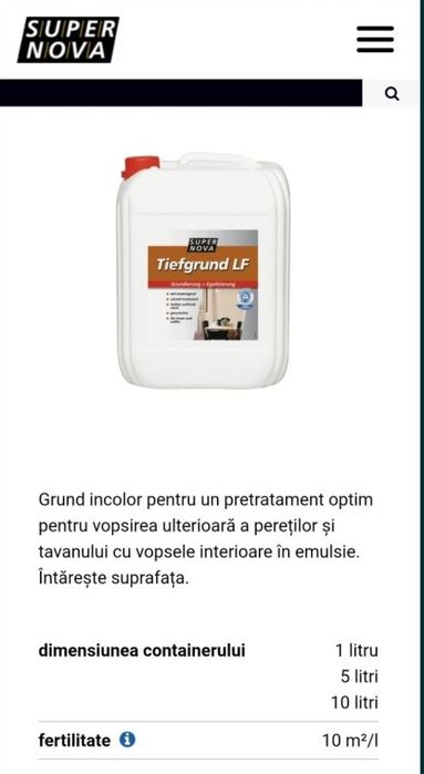 Detalii produsSuper Nova Deep Grinding LF este un grund pe bază de hid